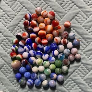 Colorful Assorted vintage Marbles Collection